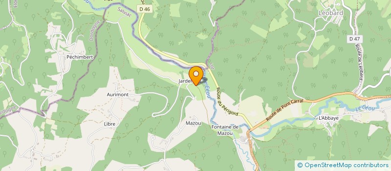 localisation de l'entreprise SCI QUERCY ARMAGNAC PERIGORD  SALVIAC