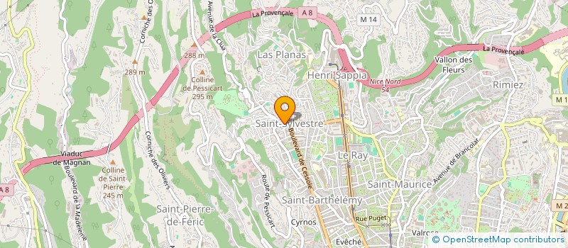 localisation de l'entreprise SCI QUERCY AZUR à NICE