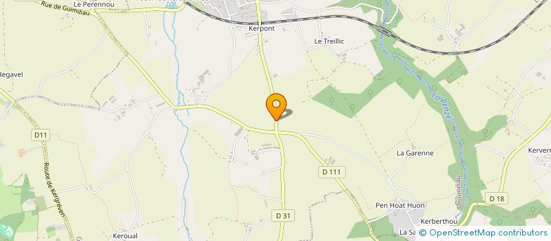 localisation de l'entreprise SCI QUERE  GUIMILIAU