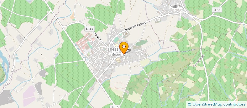 localisation de l'entreprise SCI QUERIBUS à THEZAN-LES-BEZIERS