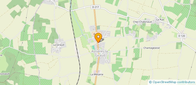 localisation de l'entreprise SCI QUERON  ASNIERES LA GIRAUD