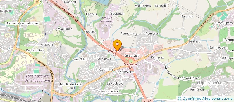 localisation de l'entreprise SCI QUERRY  ERGUE-GABERIC