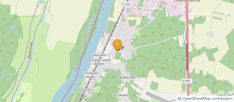 localisation de l'entreprise SCI QUERU à COSNE-COURS-SUR-LOIRE