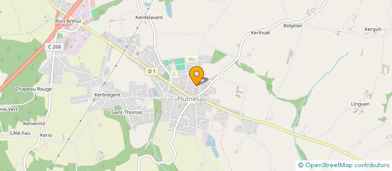 localisation de l'entreprise SCI QUESEBEAN  PLUMELIAU-BIEUZY