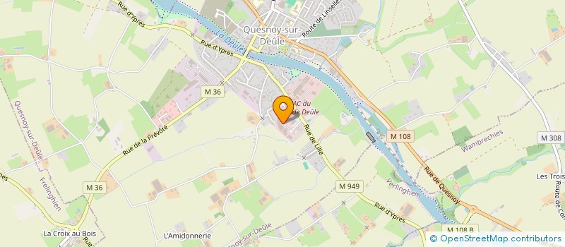 localisation de l'entreprise SCI QUESNOY BGJE-BDX à QUESNOY-SUR-DEULE
