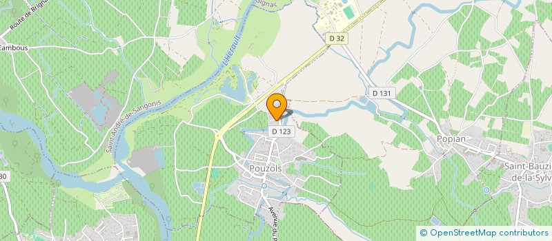 localisation de l'entreprise SCI QUEST  POUZOLS