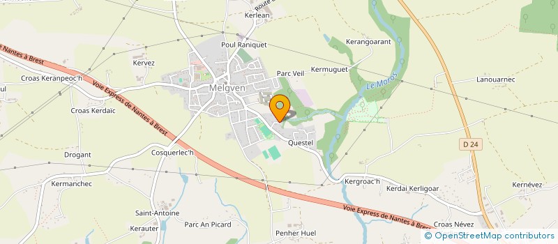 localisation de l'entreprise SCI QUESTEL  MELGVEN