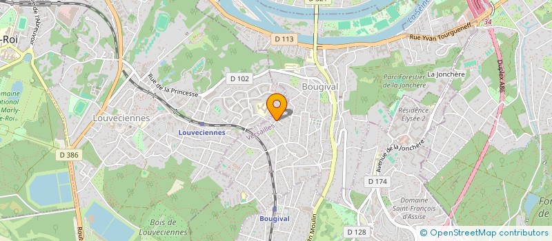 localisation de l'entreprise SCI QUESTI  BOUGIVAL