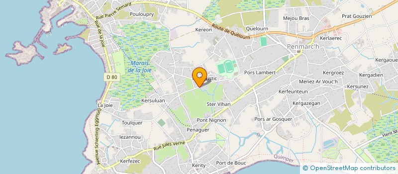 localisation de l'entreprise SCI QUEVAL  PENMARCH