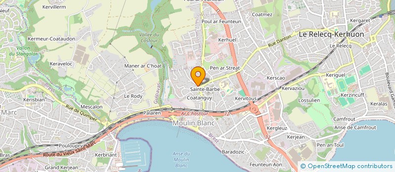 localisation de l'entreprise SCI QUEVAL MARADJ  LE RELECQ-KERHUON