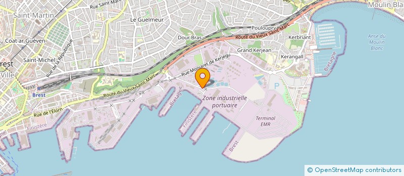 localisation de l'entreprise SCI QUEVEN  BREST