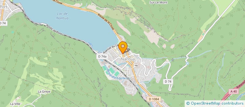 localisation de l'entreprise SCI QUEYLUS à NANTUA