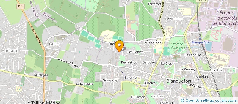 localisation de l'entreprise SCI QUEYRIES-COSMOPOLITAIN à BLANQUEFORT