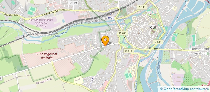 localisation de l'entreprise SCI QUI QU'EN GROGNE  TOUL