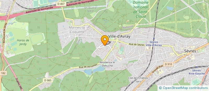 localisation de l'entreprise SCI QUIBAY  VILLE-D'AVRAY