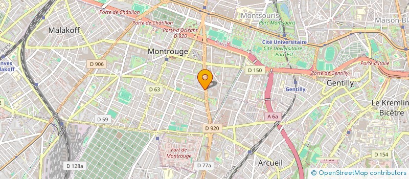 localisation de l'entreprise SCI QUIBER  MONTROUGE