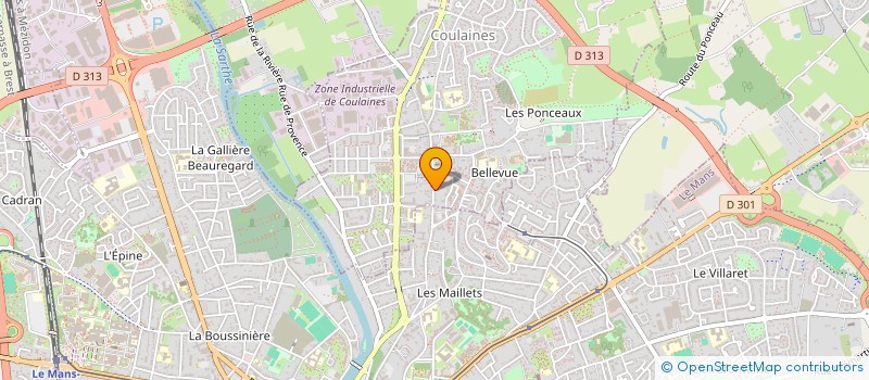 localisation de l'entreprise SCI QUIBERON  COULAINES