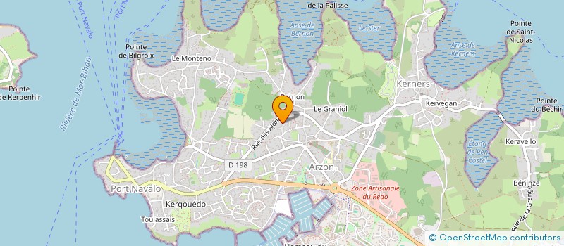 localisation de l'entreprise SCI QUIBLOT  ARZON