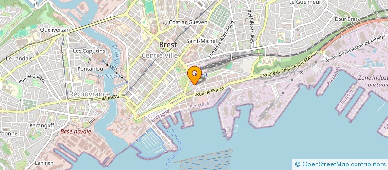 localisation de l'entreprise SCI QUIBREST à BREST