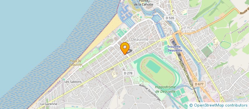 localisation de l'entreprise SCI QUICK à DEAUVILLE