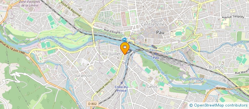 localisation de l'entreprise SCI QUIDARRE à PAU