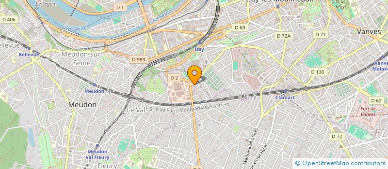 localisation de l'entreprise SCI QUIETA à CLAMART