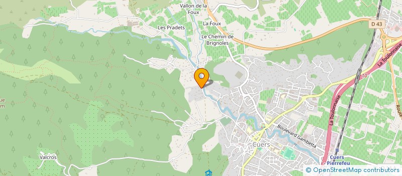 localisation de l'entreprise SCI QUIETUDE  CUERS