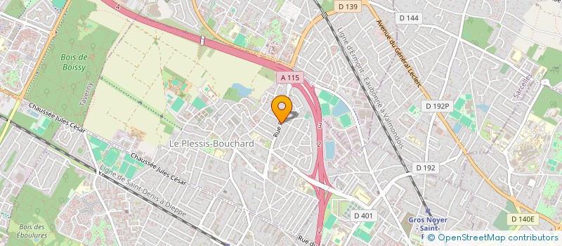 localisation de l'entreprise SCI QUIGER  LE PLESSIS-BOUCHARD