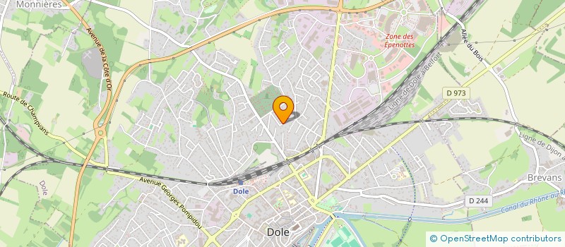localisation de l'entreprise SCI QUILLET à DOLE
