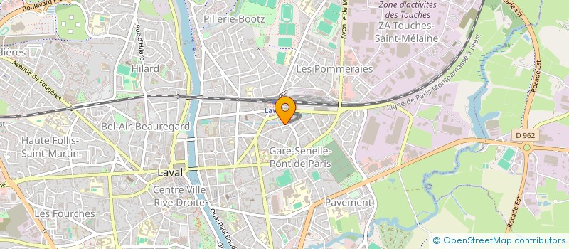 localisation de l'entreprise SCI QUIM 2016 à LAVAL
