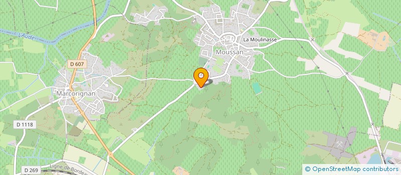 localisation de l'entreprise SCI QUIM  MOUSSAN