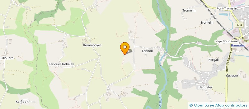 localisation de l'entreprise SCI QUIMERC'H  BANNALEC