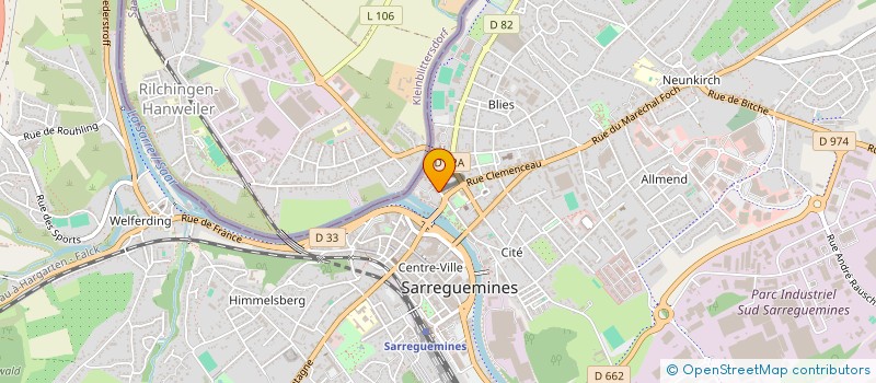 localisation de l'entreprise SCI QUIMPER à SARREGUEMINES