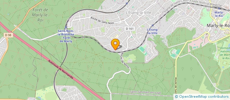 localisation de l'entreprise SCI QUIN BF  L'ETANG-LA-VILLE