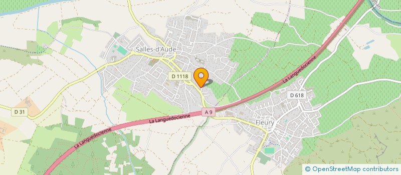 localisation de l'entreprise SCI QUINCHON  SALLES-D'AUDE