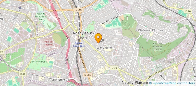 localisation de l'entreprise SCI QUINCONCES à ROSNY-SOUS-BOIS