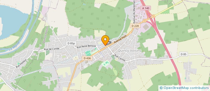 localisation de l'entreprise SCI QUINCY VET  QUINCY-VOISINS