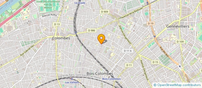 localisation de l'entreprise SCI QUINET à COLOMBES