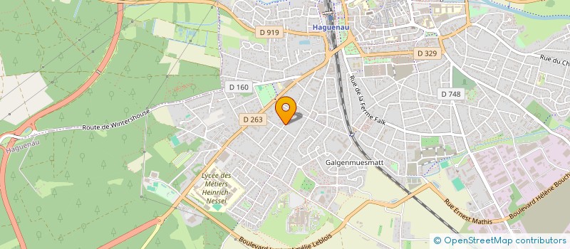 localisation de l'entreprise SCI QUINIOU  HAGUENAU