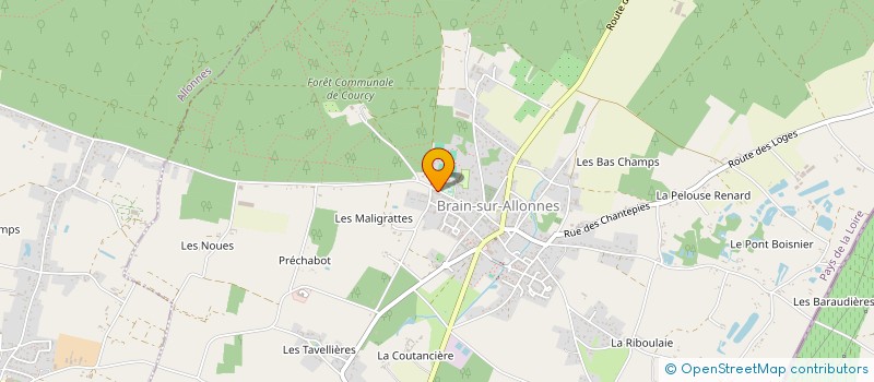 localisation de l'entreprise SCI QUINPI  BRAIN-SUR-ALLONNES