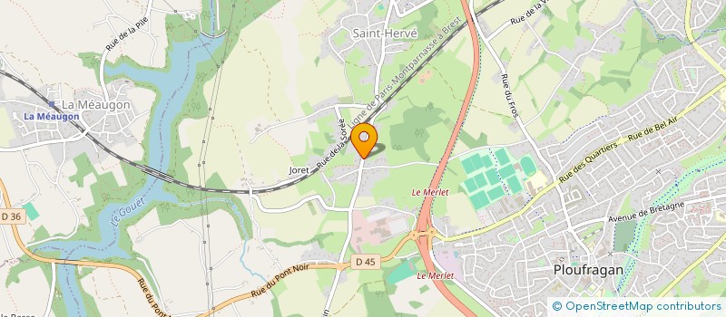 localisation de l'entreprise SCI QUINQUAINE  PLOUFRAGAN