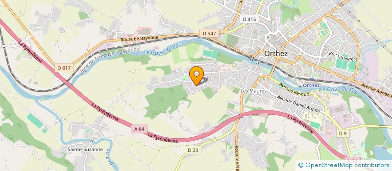 localisation de l'entreprise SCI QUINQUIN  ORTHEZ