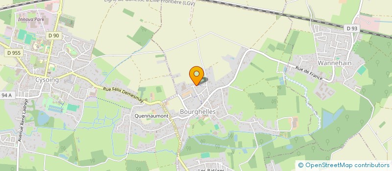 localisation de l'entreprise SCI QUINQUIN  BOURGHELLES