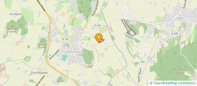 localisation de l'entreprise SCI QUINTANA  MONTOISON