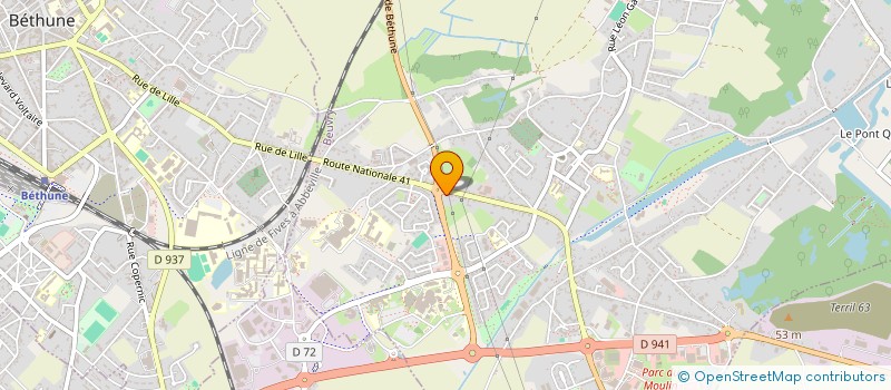 localisation de l'entreprise SCI QUINTY PHARMACIE  BEUVRY