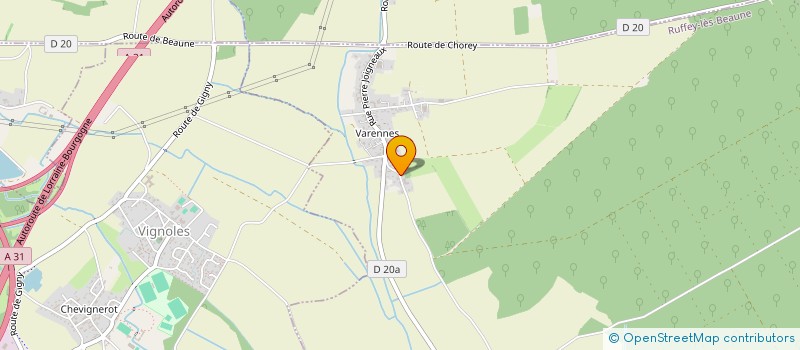 localisation de l'entreprise SCI QUINZE DEGRES à RUFFEY-LES-BEAUNE