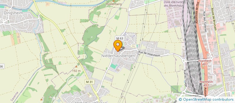 localisation de l'entreprise SCI QUIQUEREZ-MARGRAFF  NIEDERHAUSBERGEN