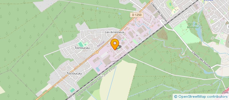 localisation de l'entreprise SCI QUIRINAL  CESTAS