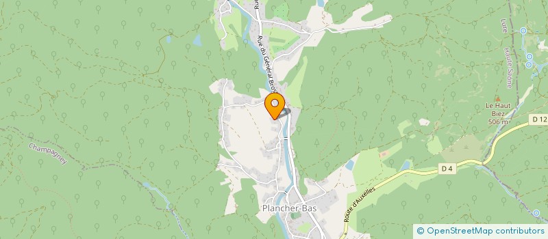 localisation de l'entreprise SCI QUIRO  PLANCHER-BAS