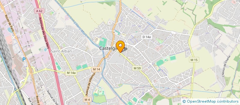 localisation de l'entreprise SCI QUITA  CASTELGINEST